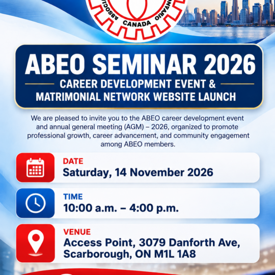 ABEO AGM 2026, Career Development Event & Matrimonial Network